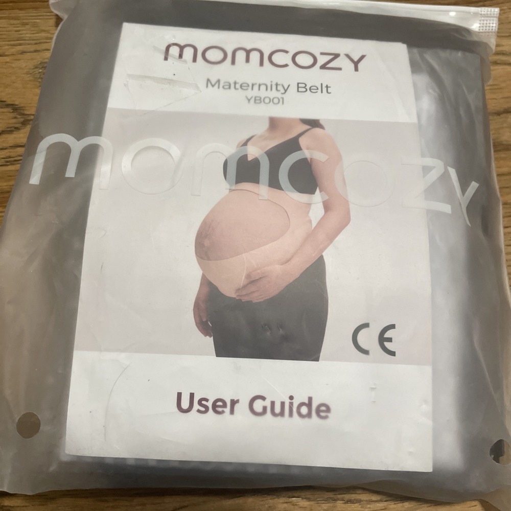 Momcozy Ergonomic Pregnancy Belly Band for Back & Abdomen Stretch Support Large